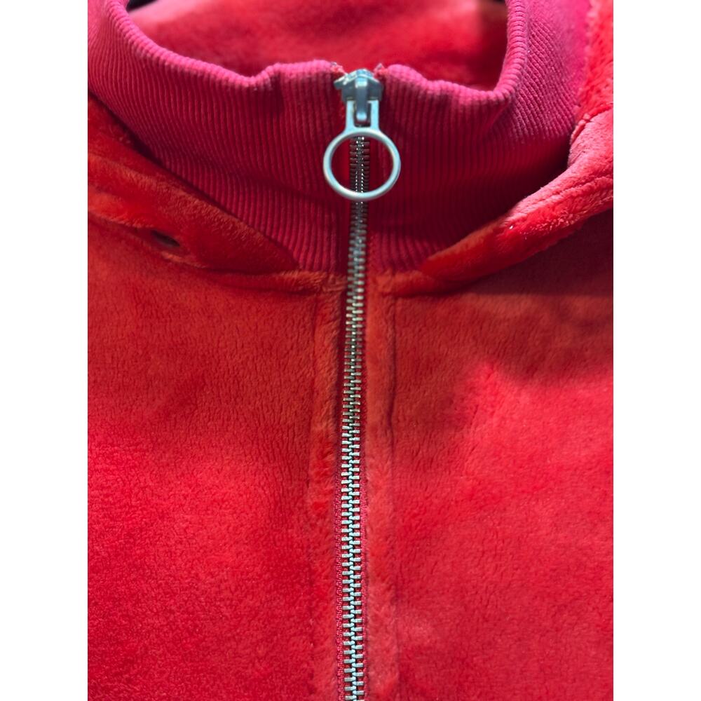 Athleta double cozy karma full zip hoodie XL red soft velour athleisure casual - Picture 4 of 9